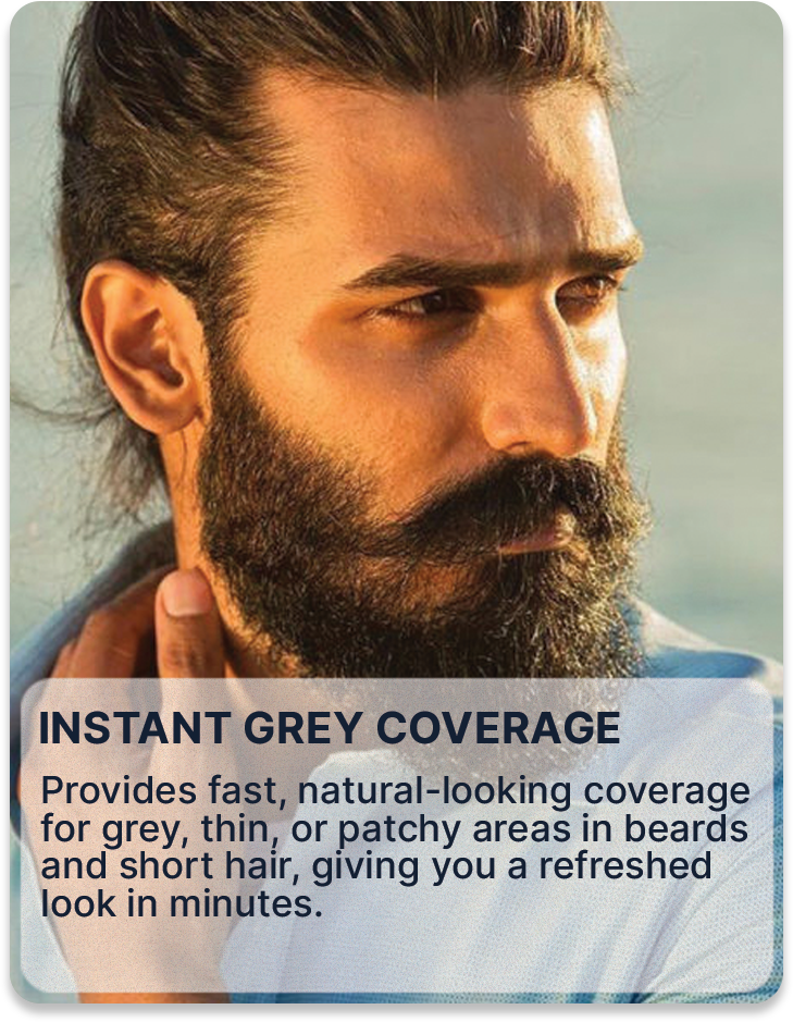 ALL MAN, 24-Hour Instant Grey Cover, Reasons to buy, Instant Grey Coverage
