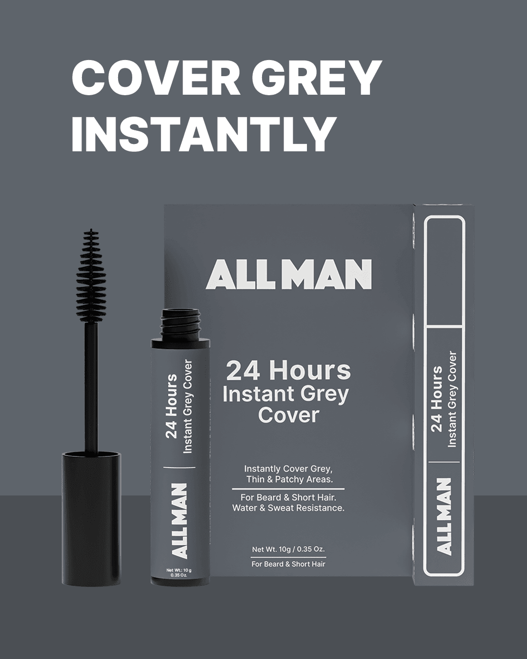 ALL MAN, 24-Hour Instant Grey Cover, Cover Grey Instantly