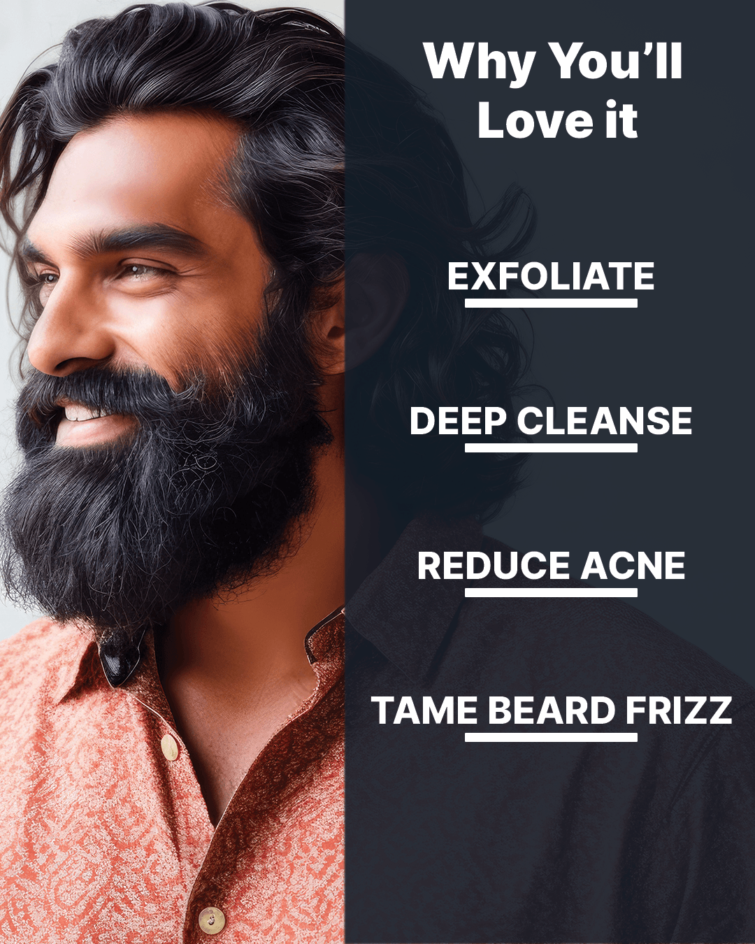 ALL MAN, Glow Groom Beard & Face Scrub, Why you'll love it
