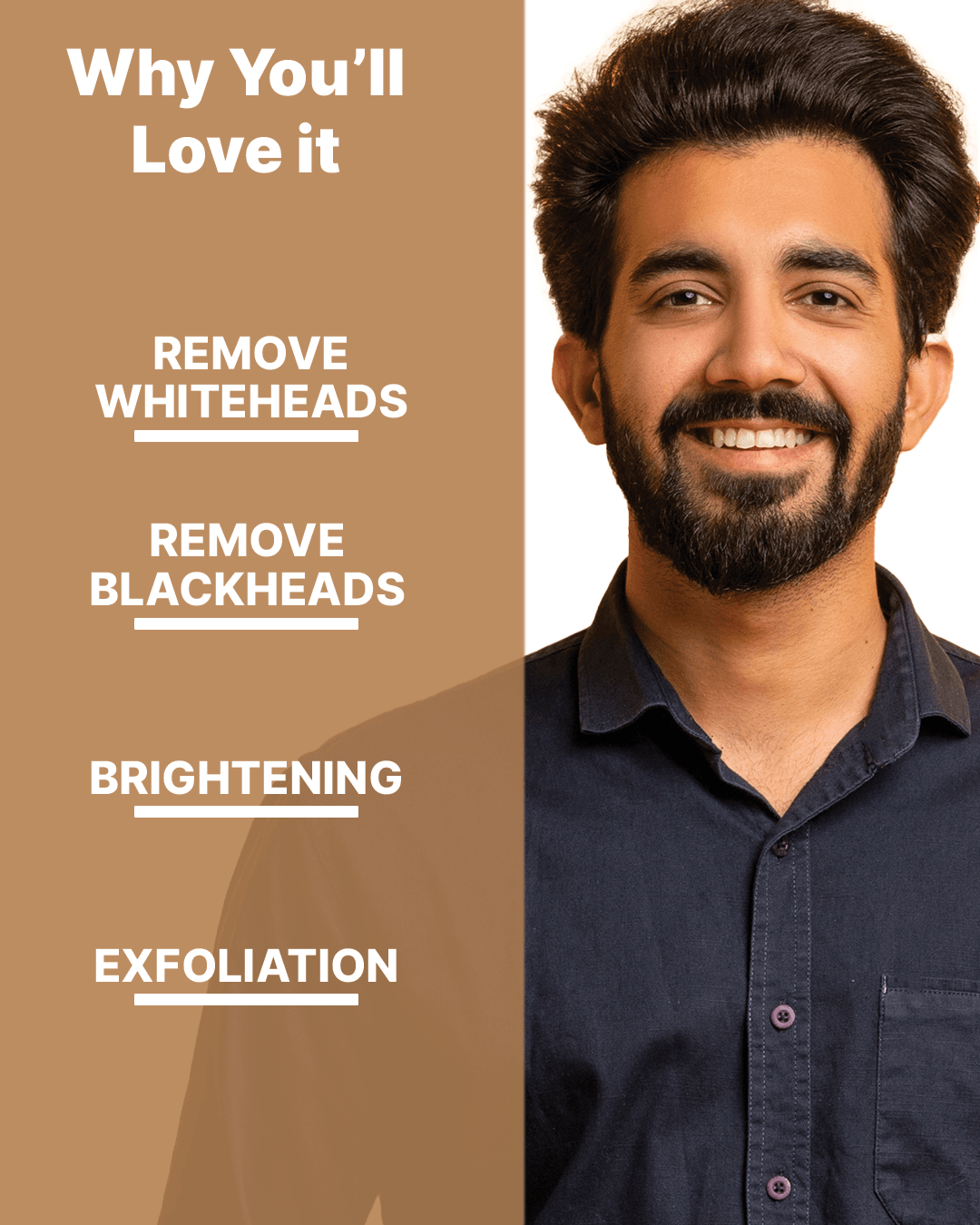 ALL MAN, Skin Brightening Face scrub, Why you'll love it