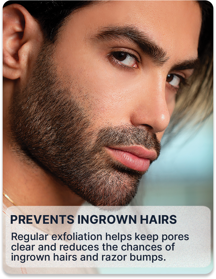 ALL MAN, Glow Groom Beard & Face Scrub, Reasons to buy, Prevents Ingrown Hairs