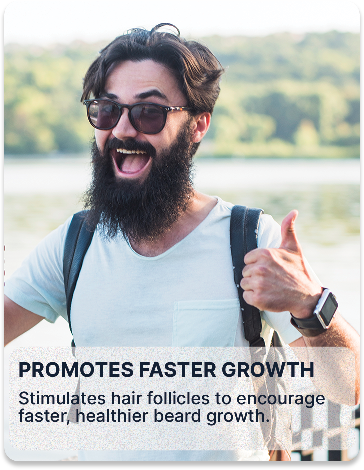 ALL MAN, Beard Boost Growth Serum, Reasons to buy, Promotes faster growth