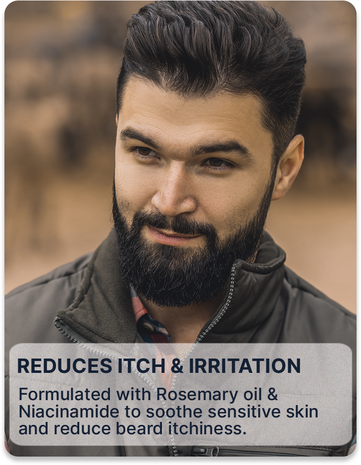 ALL MAN, Beard Boost Growth Serum, Reasons to buy, Reduces ich & irritation
