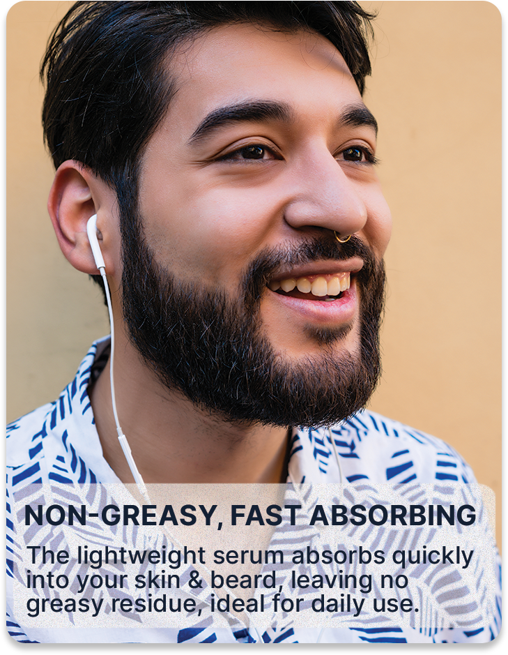 ALL MAN, Beard Boost Growth Serum, Reasons to buy, Non-greasy & fast absorbing
