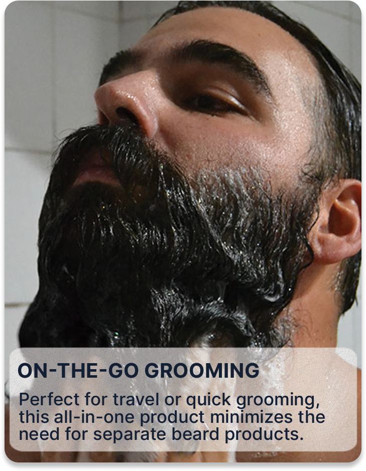 ALL MAN, Beard Pro Shampoo & Conditioner, Reasons to buy, On-the-Go Grooming