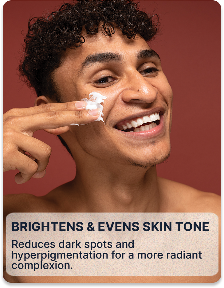 ALL MAN, Skin Brightening Face Gel, Reasons to buy, Brightens & evens skin tones