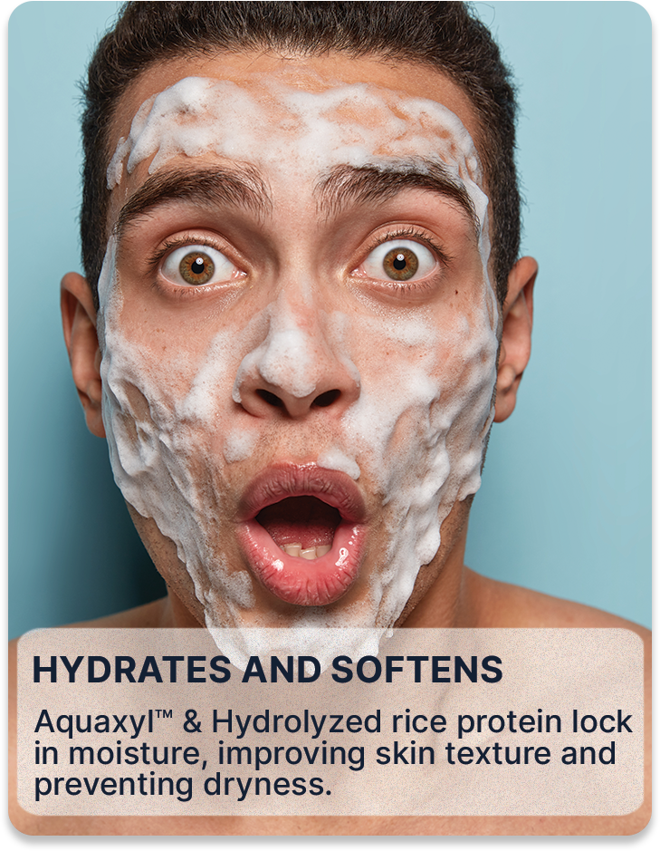 ALL MAN, Skin Brightening Face wash, Reasons to buy, Hydrates & Softens