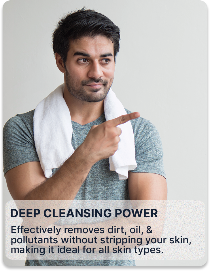 ALL MAN, Skin Brightening Face wash, Reasons to buy, Deep Cleansing