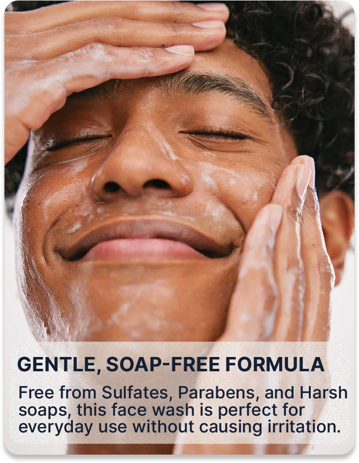 ALL MAN, Skin Brightening Face wash, Reasons to buy, Gentle, Soap-Free Formula