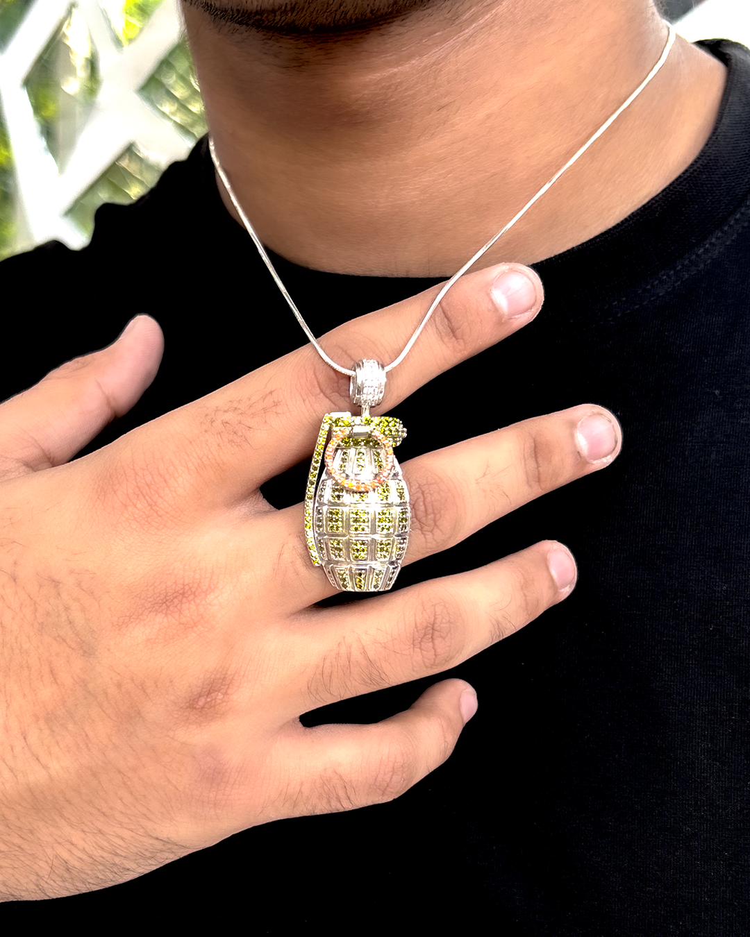 Grenade Frostbite Pendant