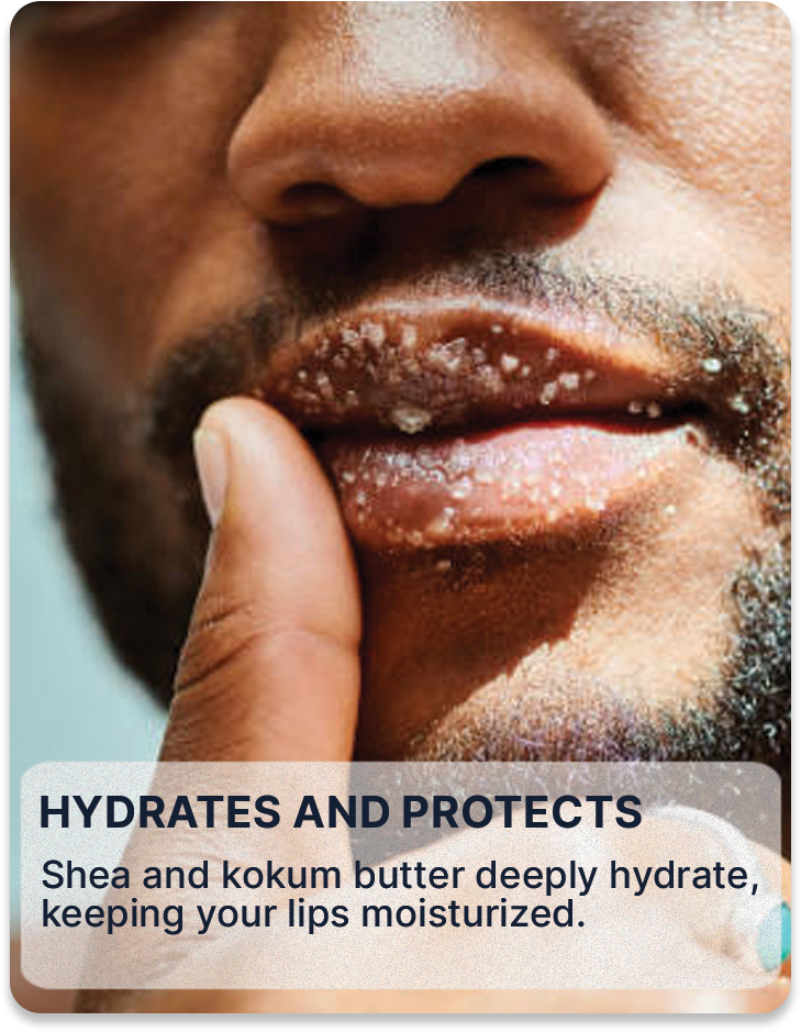 ALL MAN, Lightening Lip Scrub, Reasons to buy, Hydrates & protects