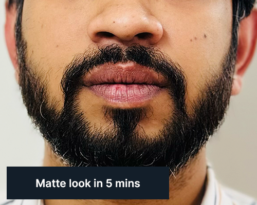 ALL MAN, Lightening Matte Lip Balm, How to use, Matte look in 5 minutes