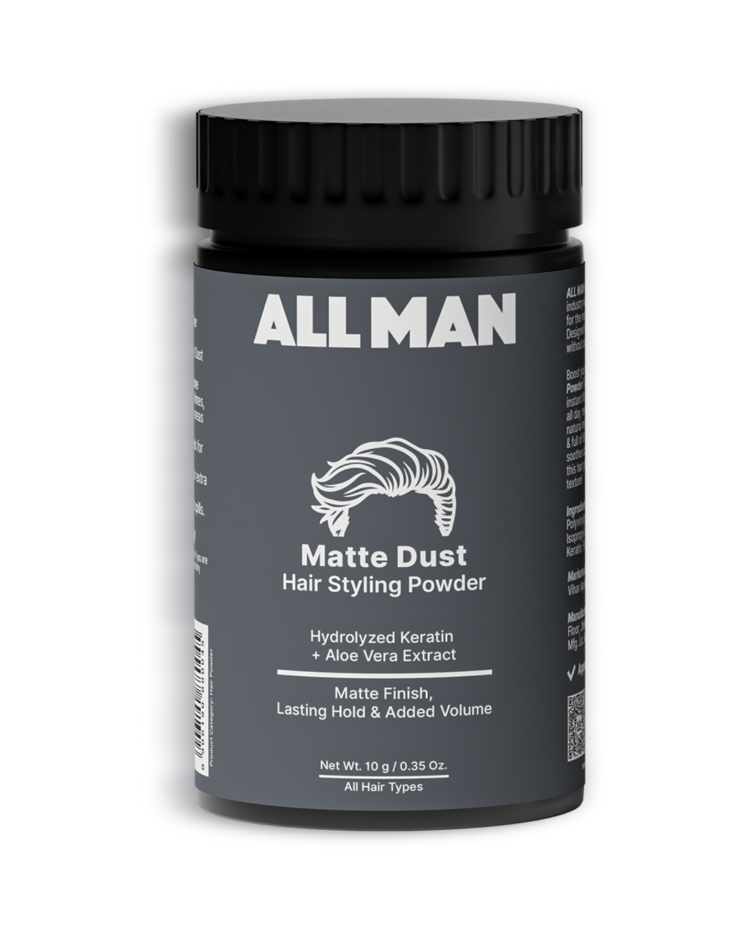 ALL MAN, Matte Dust Hair Styling Powder, Front image