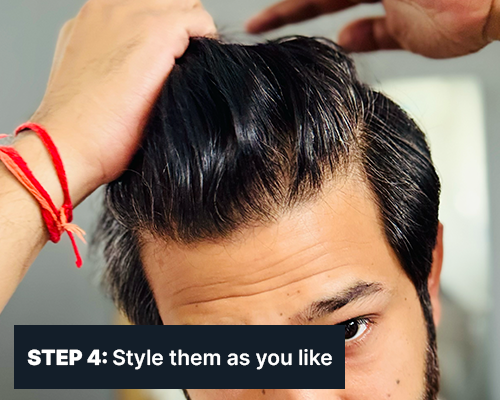 ALL MAN, Matte Dust Hair Styling Powder, How to use, Step-4, Style them as you like