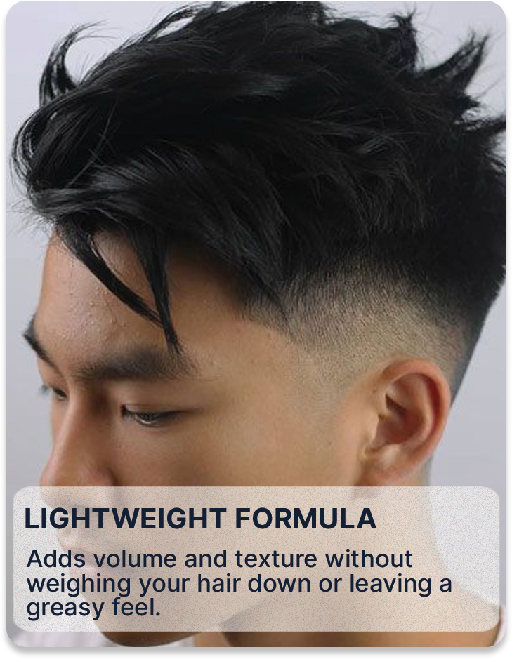 ALL MAN, Hair Styling Thermal Primer, Reasons to buy, Lightweight Formula