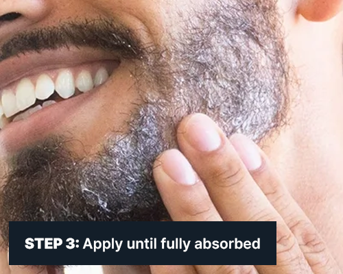 ALL MAN, Fuzz Fixer Styling Paste, How to use, Step-3, Apply until fully absorbed