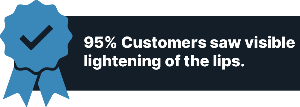 ALL MAN, Lightening Matte Lip Balm, 95% Customers saw visible lightening of the lips