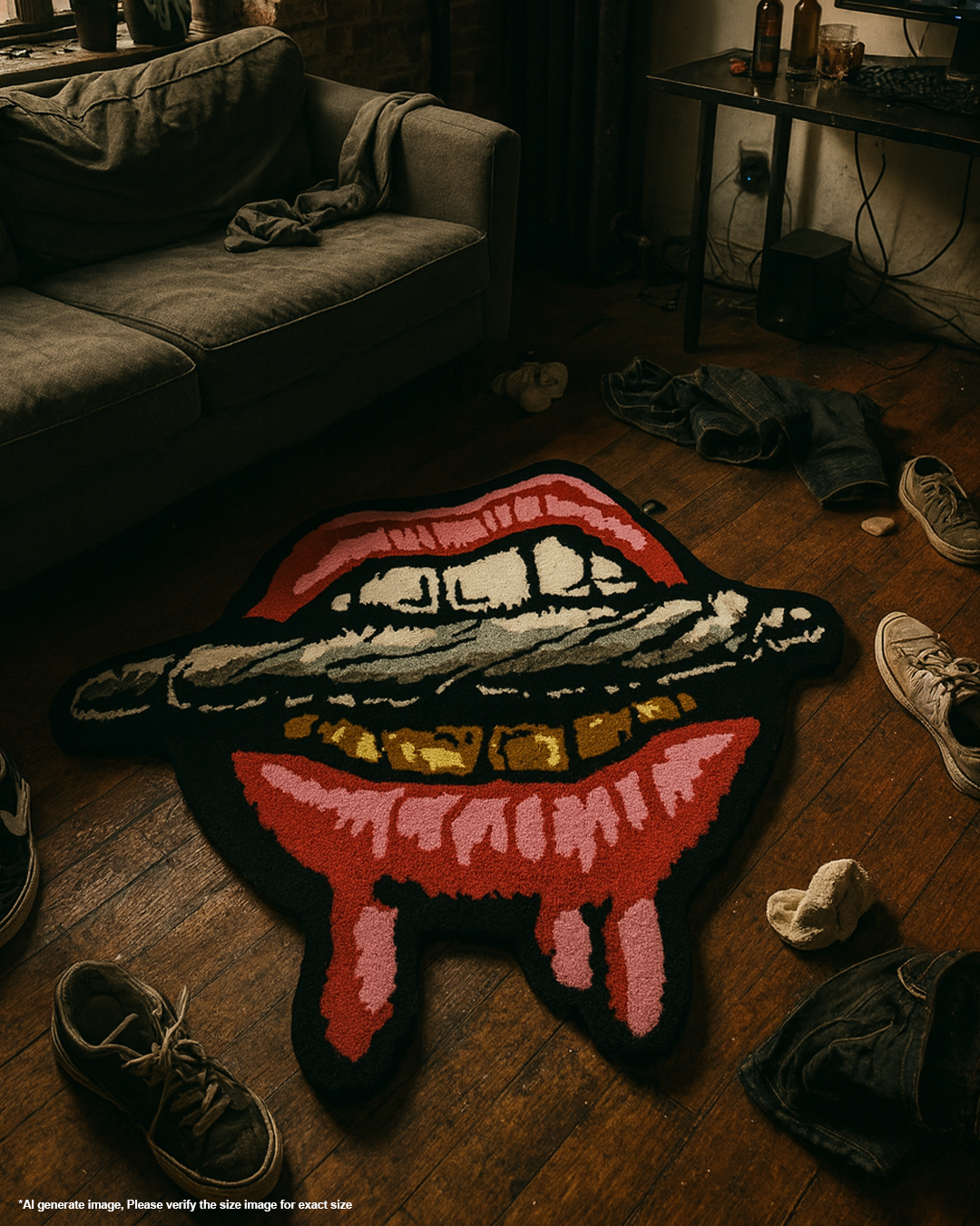 Drippin' Lips Rug