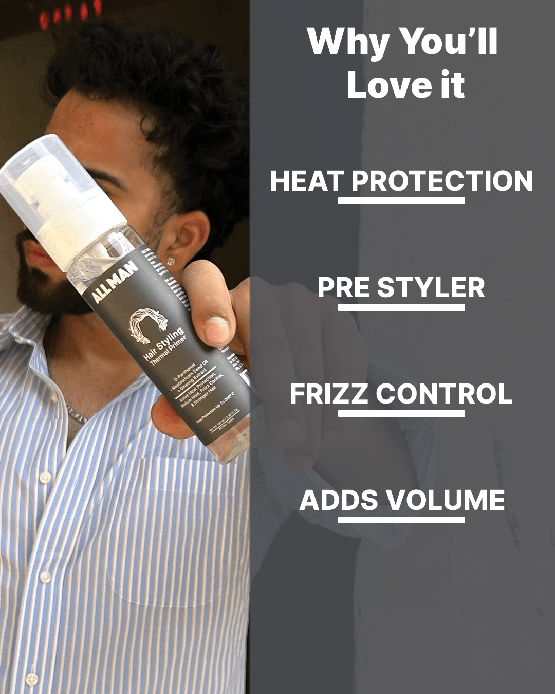 ALL MAN, Hair Styling Thermal Primer, Why you'll love it