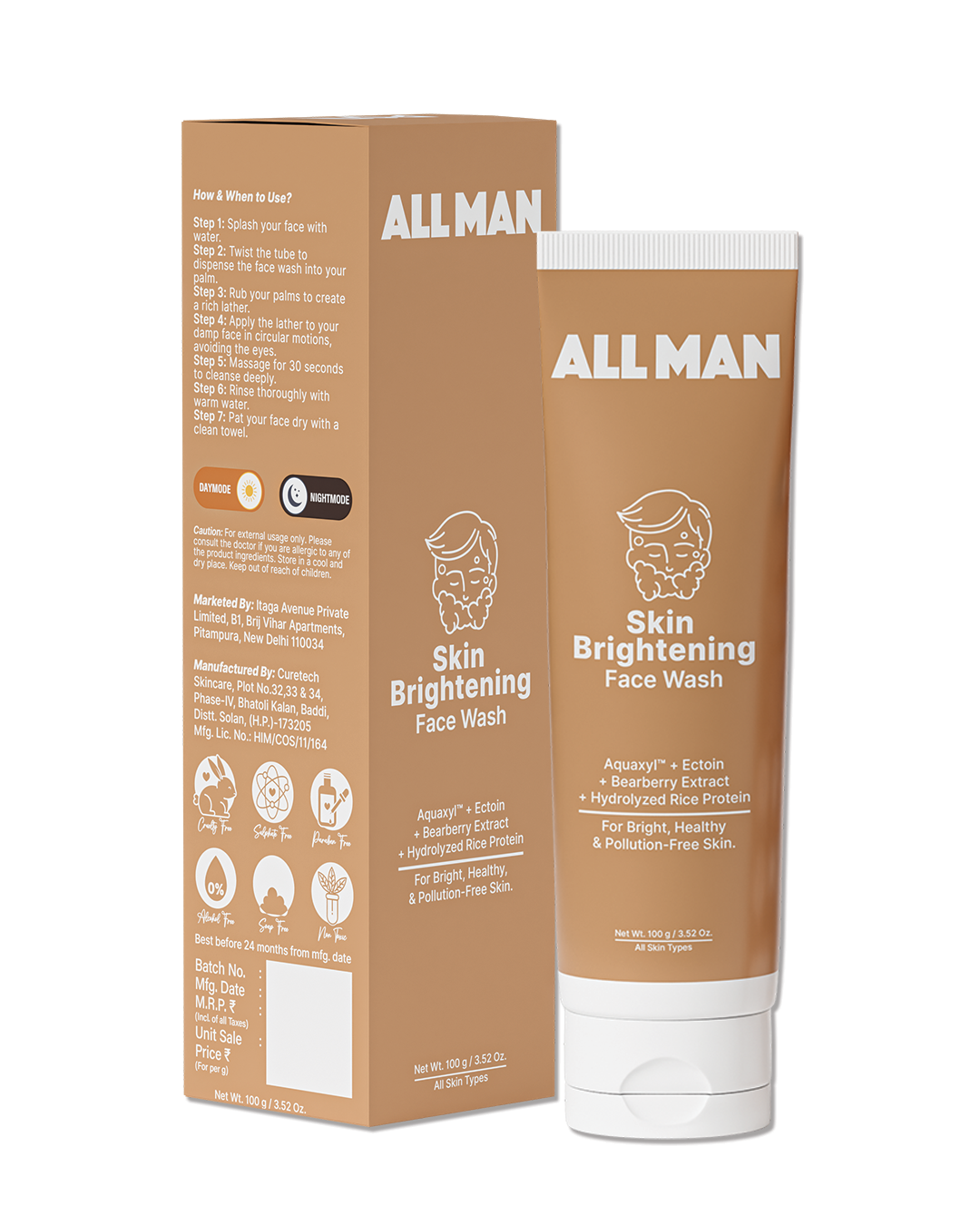 ALL MAN Skin Brightening Face Wash - 100g