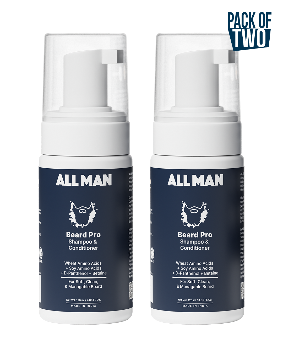 Beard Pro Shampoo & Conditioner (Pack of 2) - 240ml