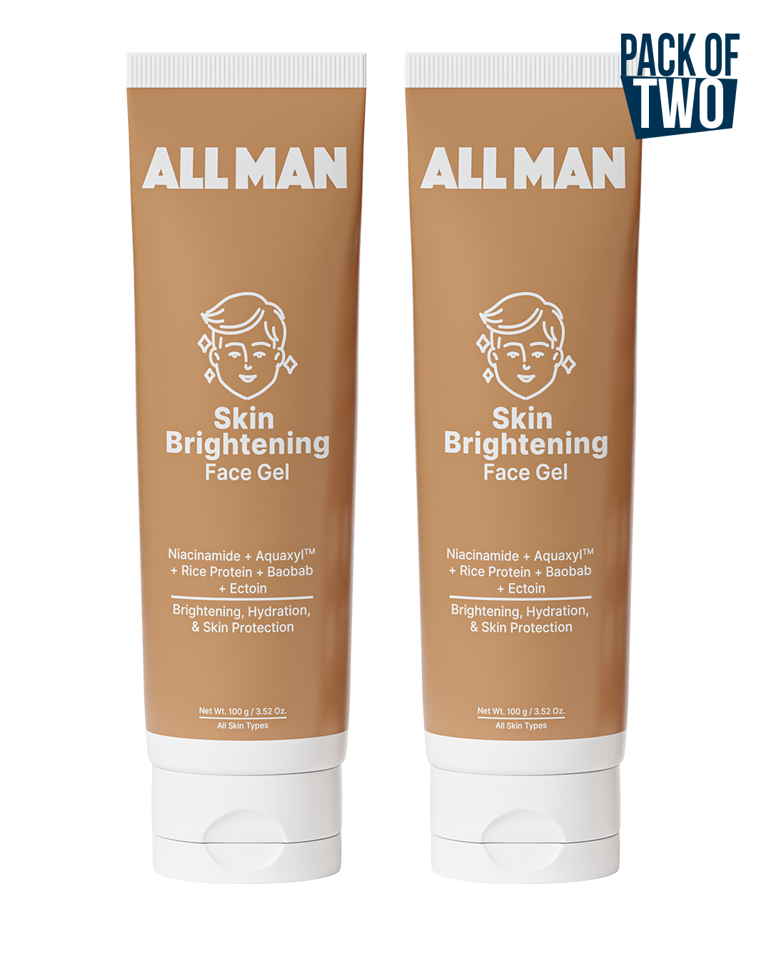 Skin Brightening Face Gel (Pack of 2) - 200g