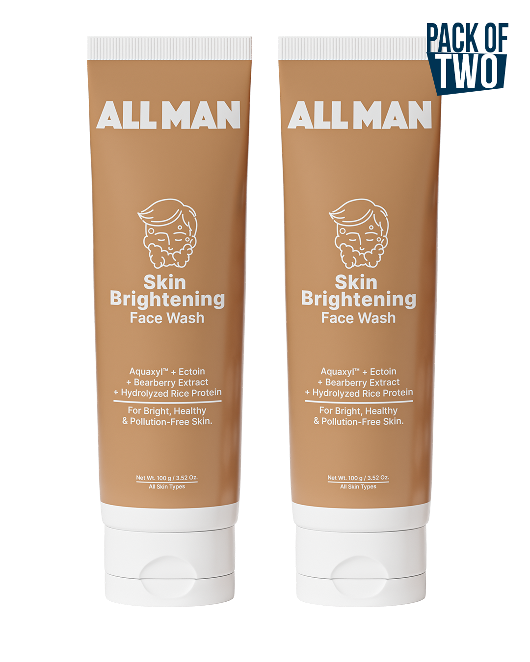 Skin Brightening Face Wash (Pack of 2) - 200g