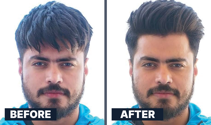 ALL MAN, Supreme Hair Fiber Wax, Before-After 2