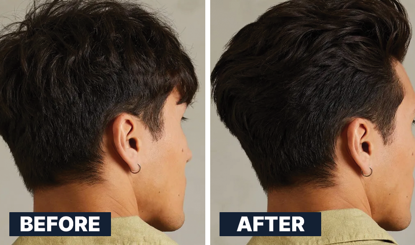 ALL MAN, Supreme Hair Fiber Wax, Before-After 3